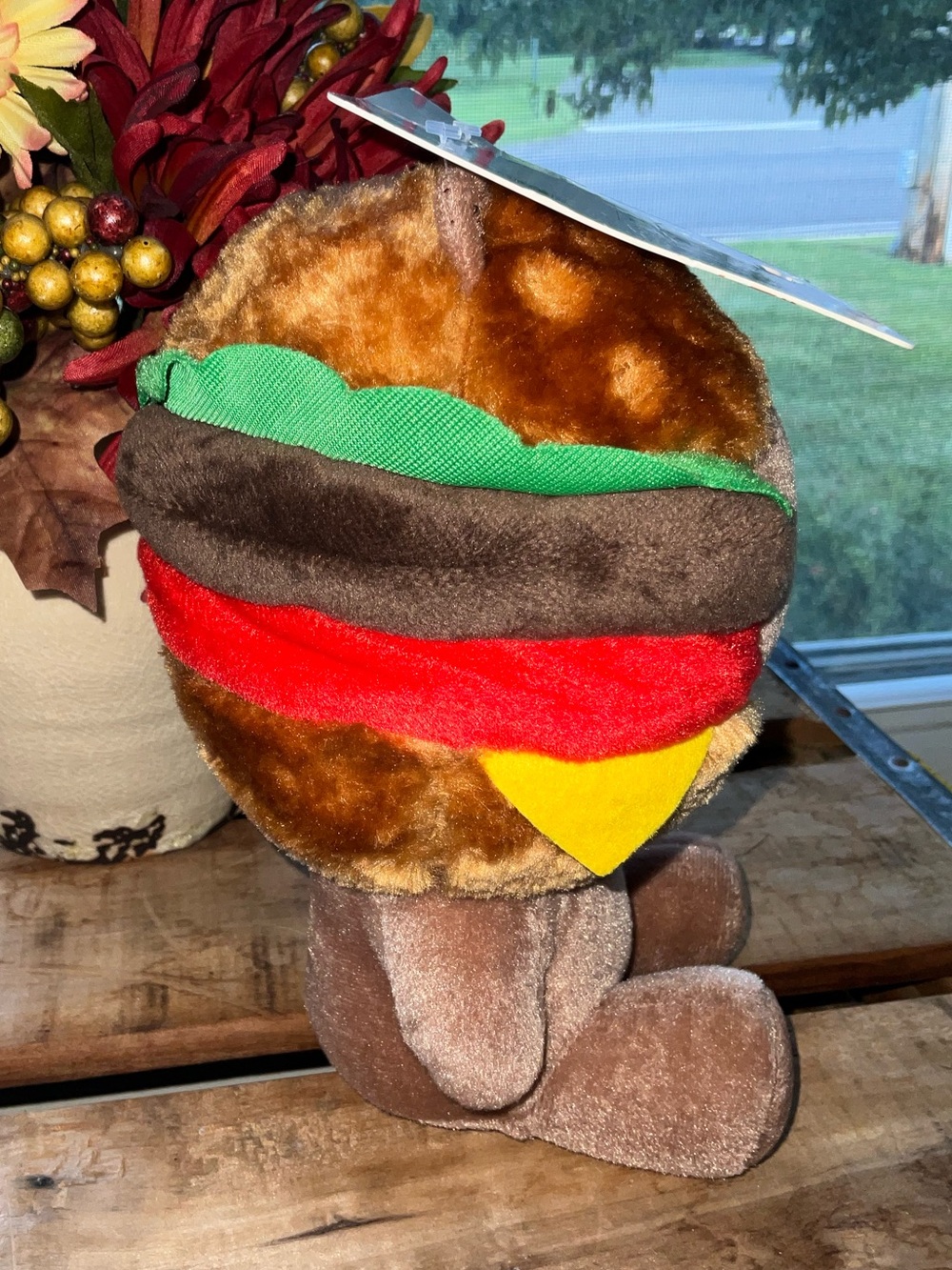 ZIPPYPAWS - BROWN PLUSH - BURGER TIME DOG TOY -NEW - Picture 3 of 7